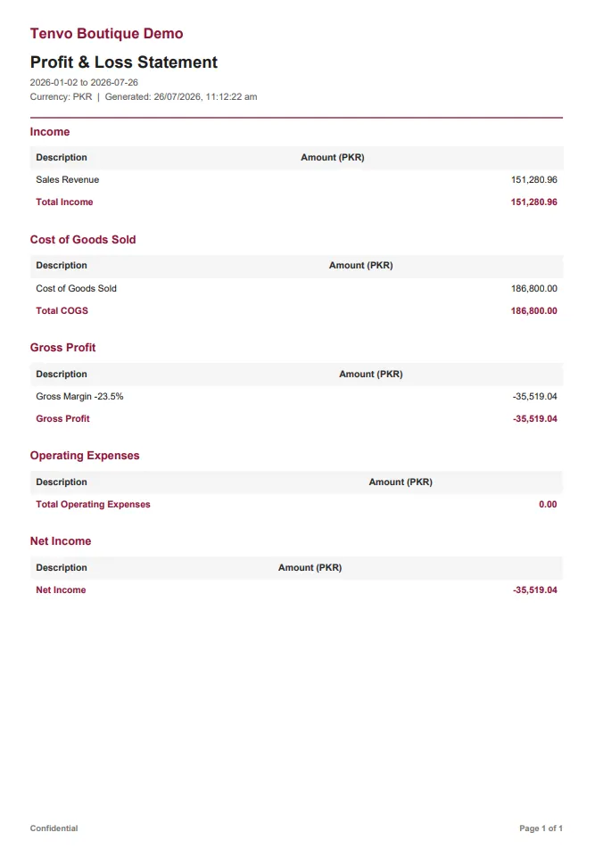 Finance & general ledger preview